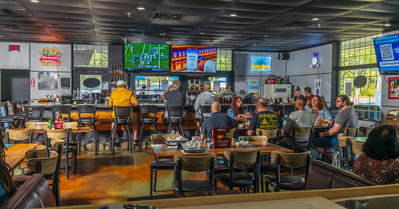 Interior, dining and bar areas