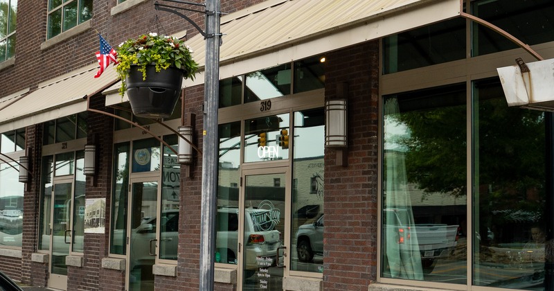 Exterior, front of restaurant, entrance