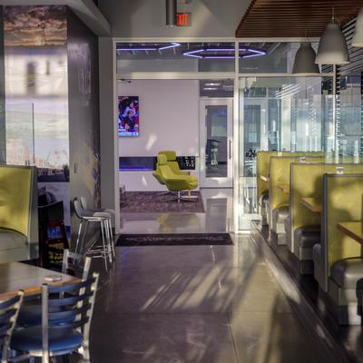 Restaurant dining area.