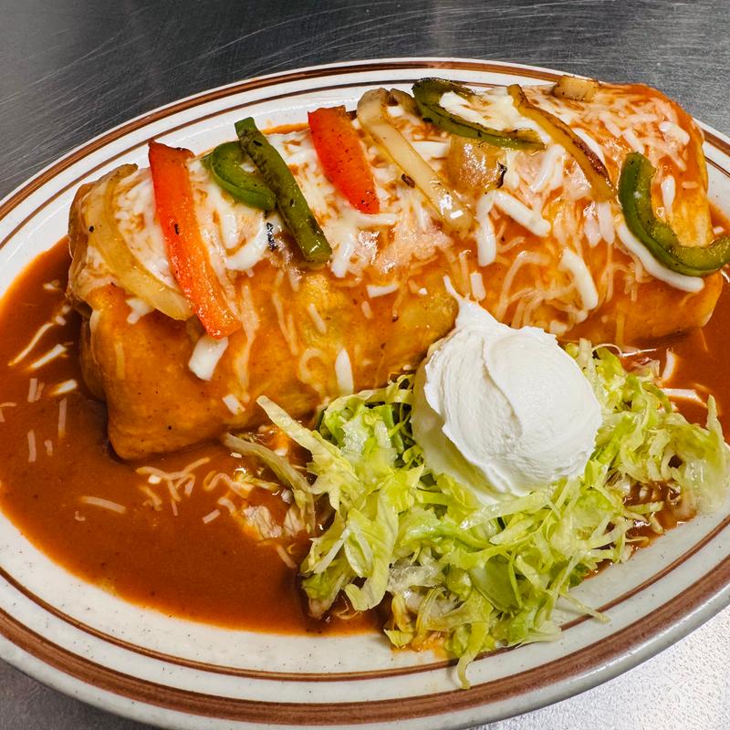 Fajita Asada or Chicken Fajita Burrito photo