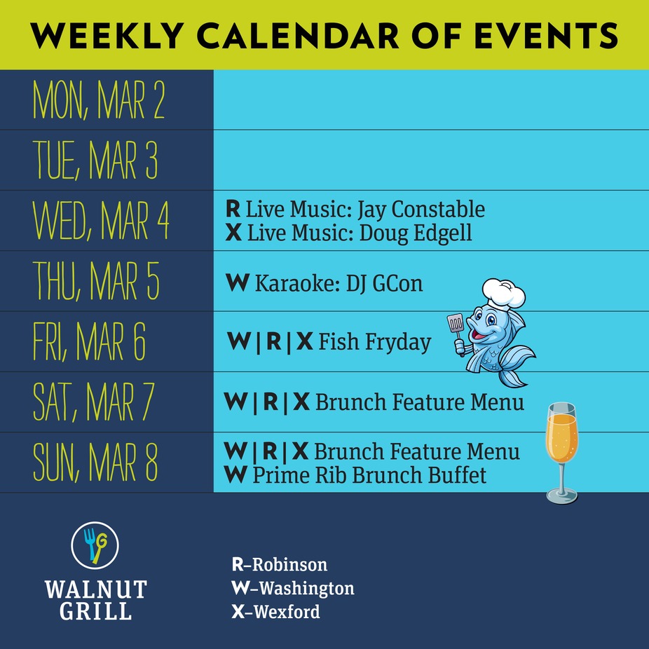Weekly Calendar Of Events event photo