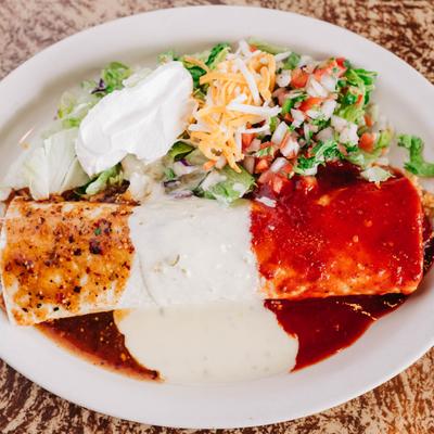 Burrito Loco, top view.