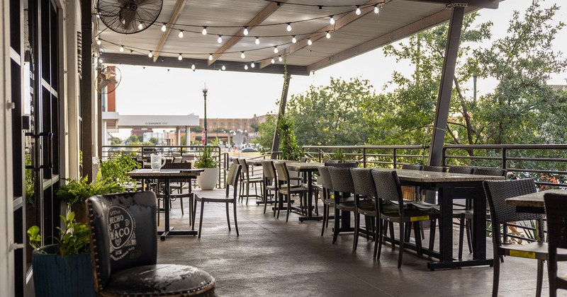 Outdoor patio seating