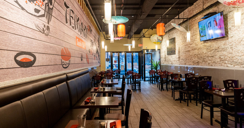 Tables ready for guests