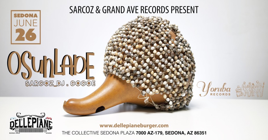 Osunlade live in Sedona - Pre Sale tickets $35 / $45 at the door! event photo