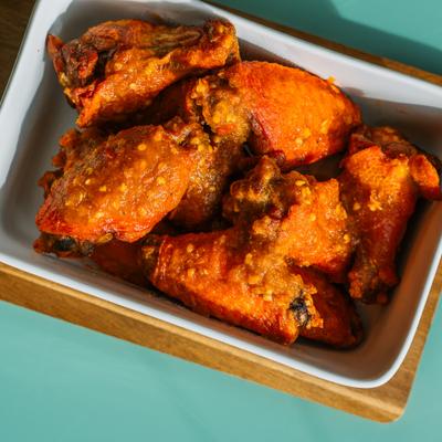 Buffalo chicken wings.