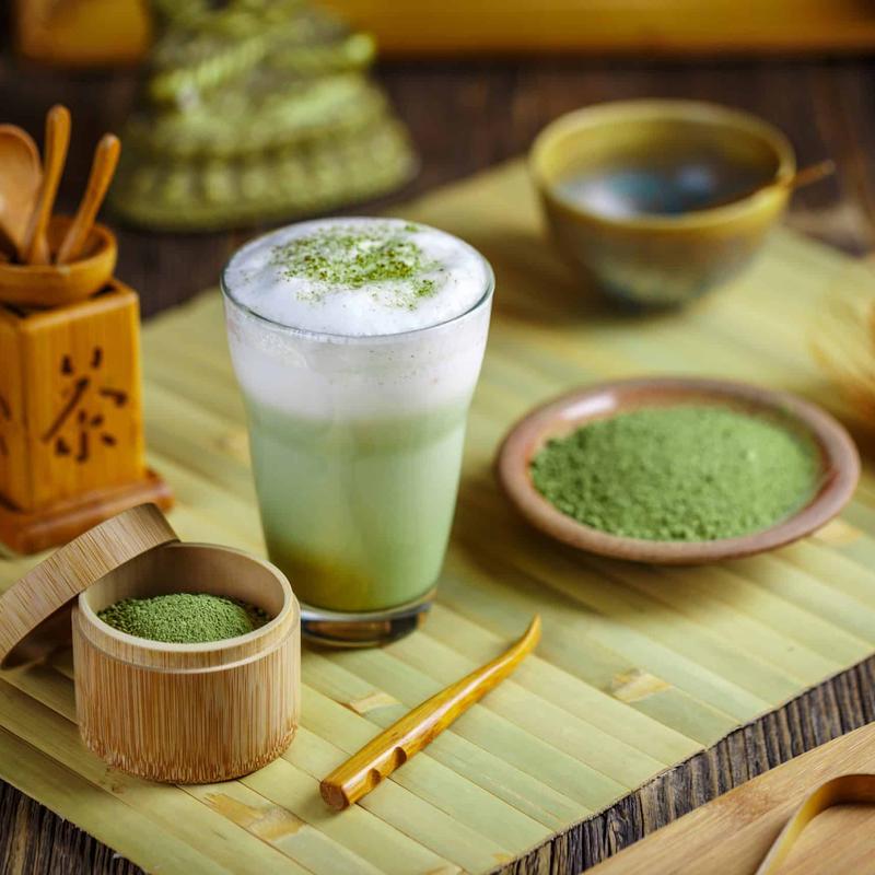 Matcha latte photo