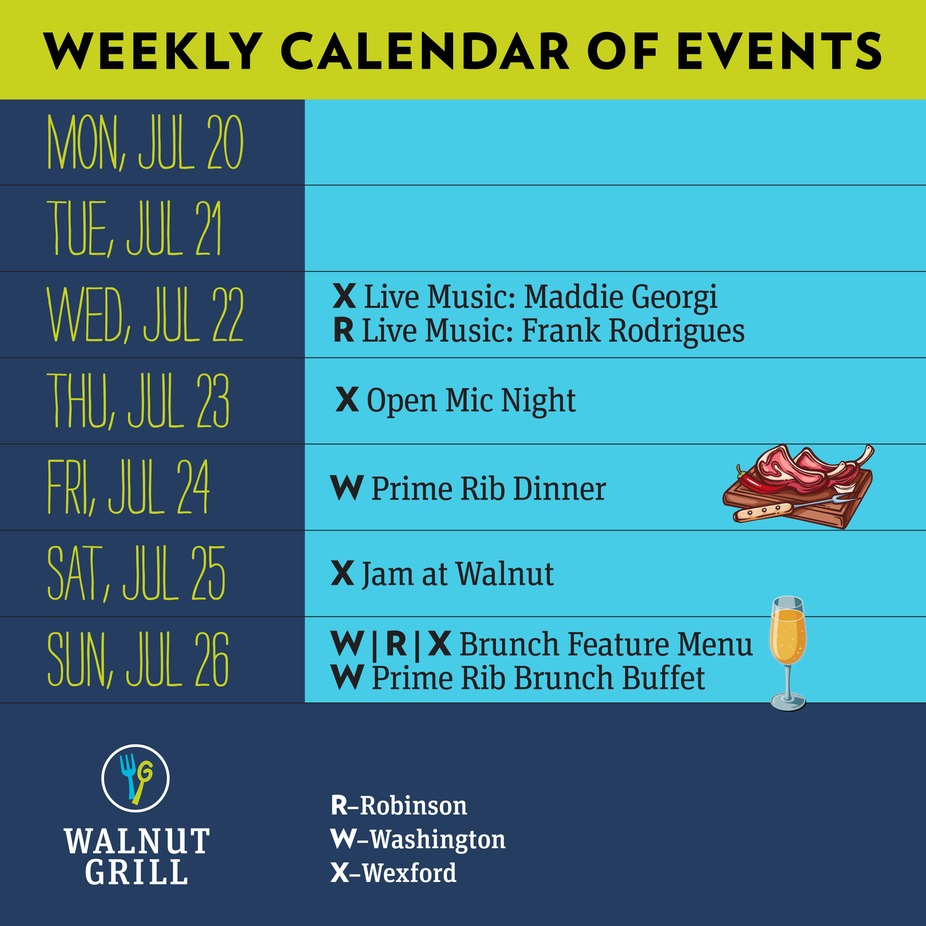 Weekly Events Calendar event photo