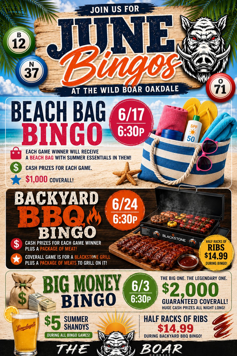 Beach Bag Bingo! event photo