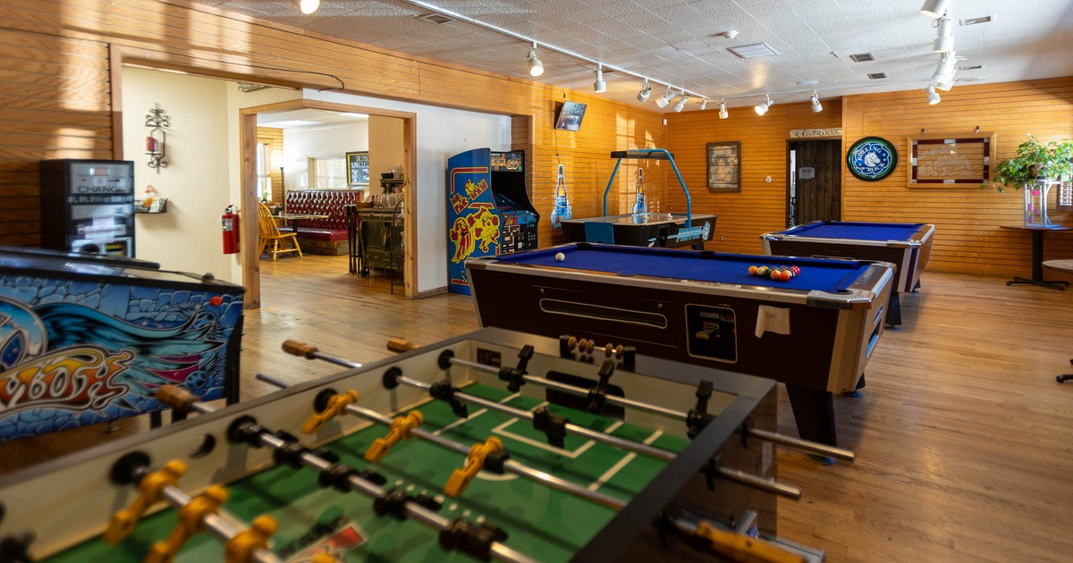 Interior, a game room