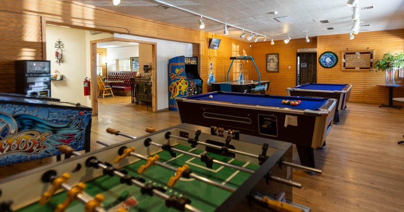 Interior, a game room
