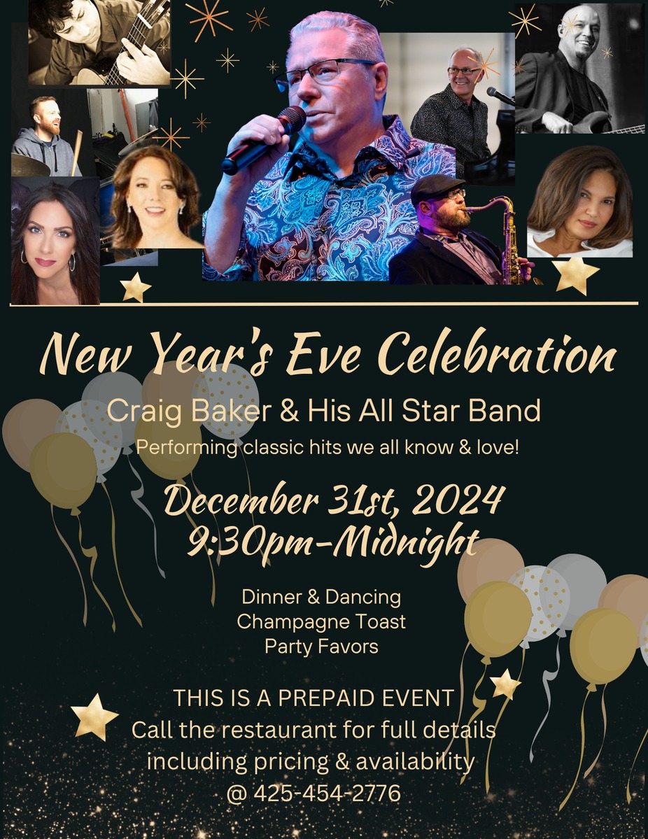 NEW YEAR'S EVE CELEBRATION with CRAIG BAKER & HIS ALL-STAR BAND event photo