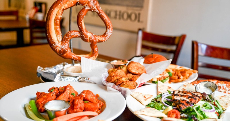 Assorted dishes on a table