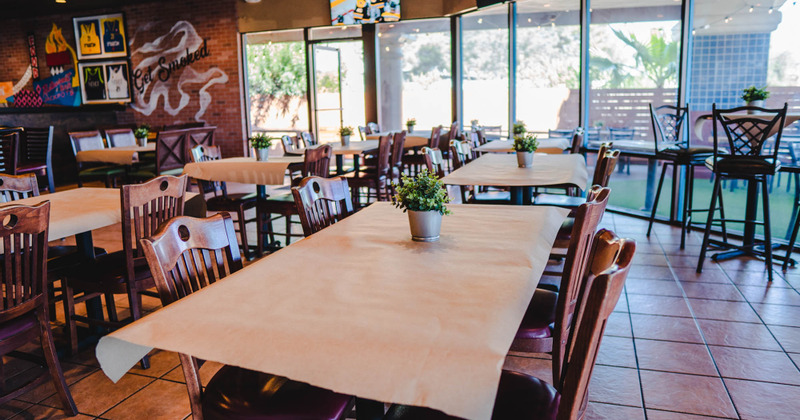 Interior, dining area