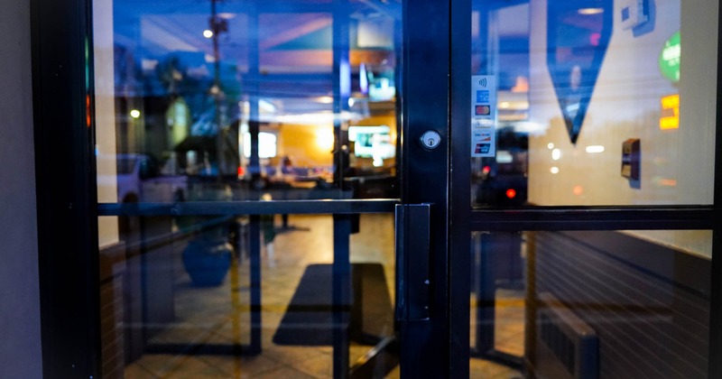 Restaurant front door