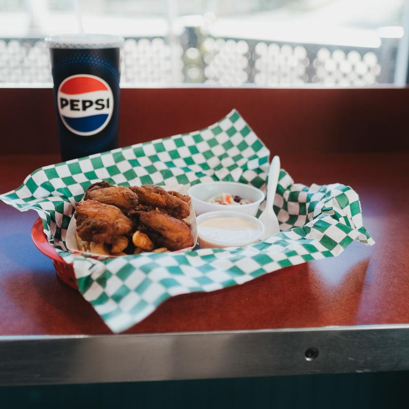 menu item 6 of 13, Oysters & Chips