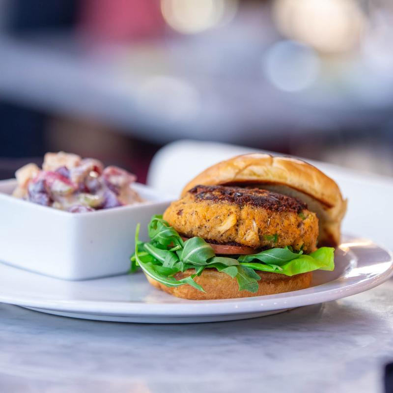 menu item 9 of 13, Crab Cake Sandwich