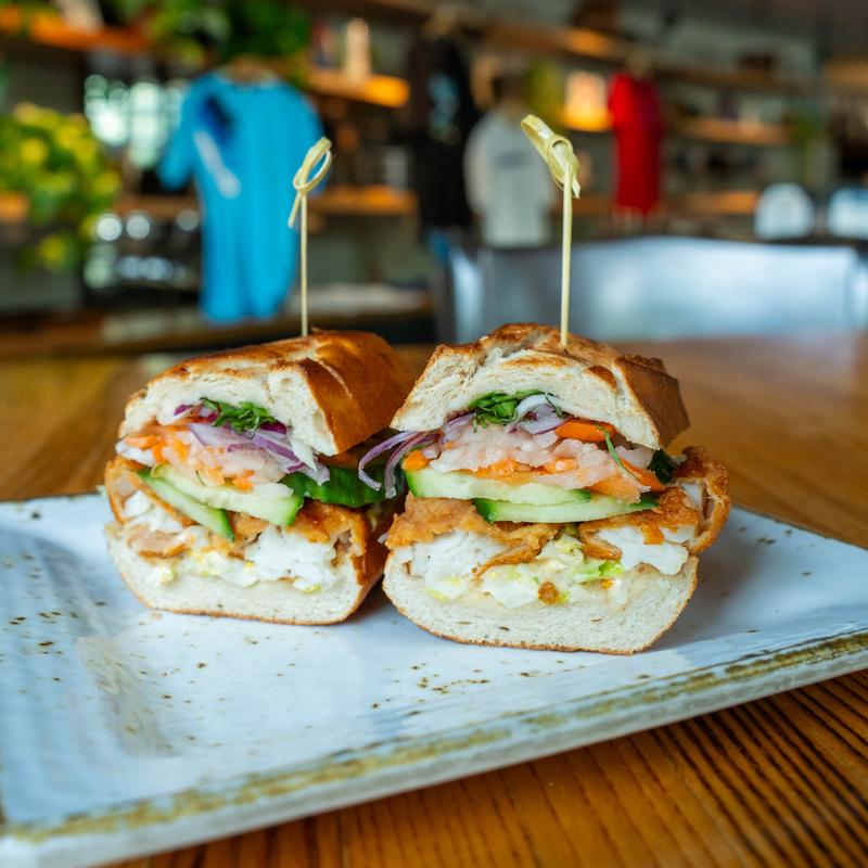 menu item 22 of 45, Crispy Fish Bánh Mì