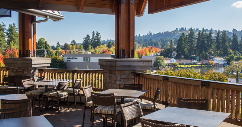 Covered patio, seating area