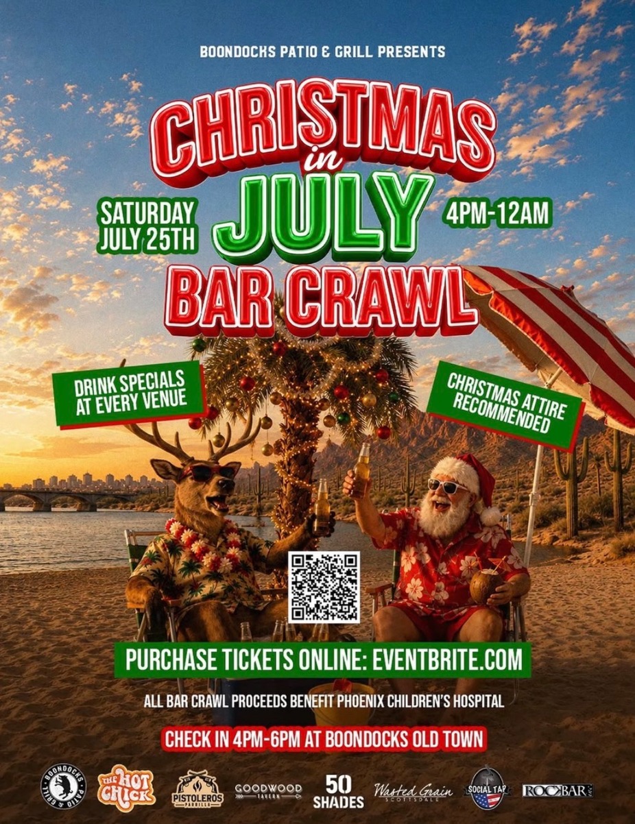 Christmas in July Bar Crawl event photo