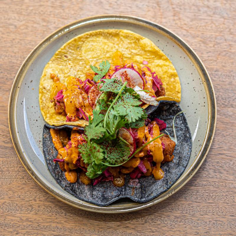 Fried Banana Flower Tacos (2) (V) photo