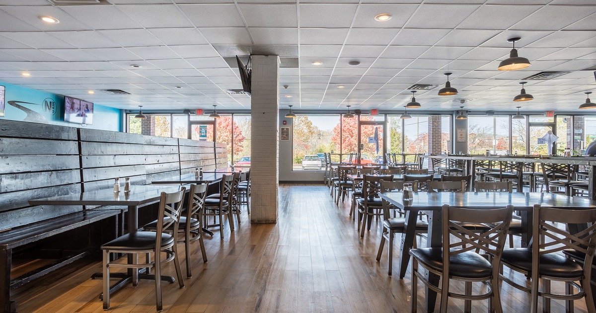 Interior space, seating area