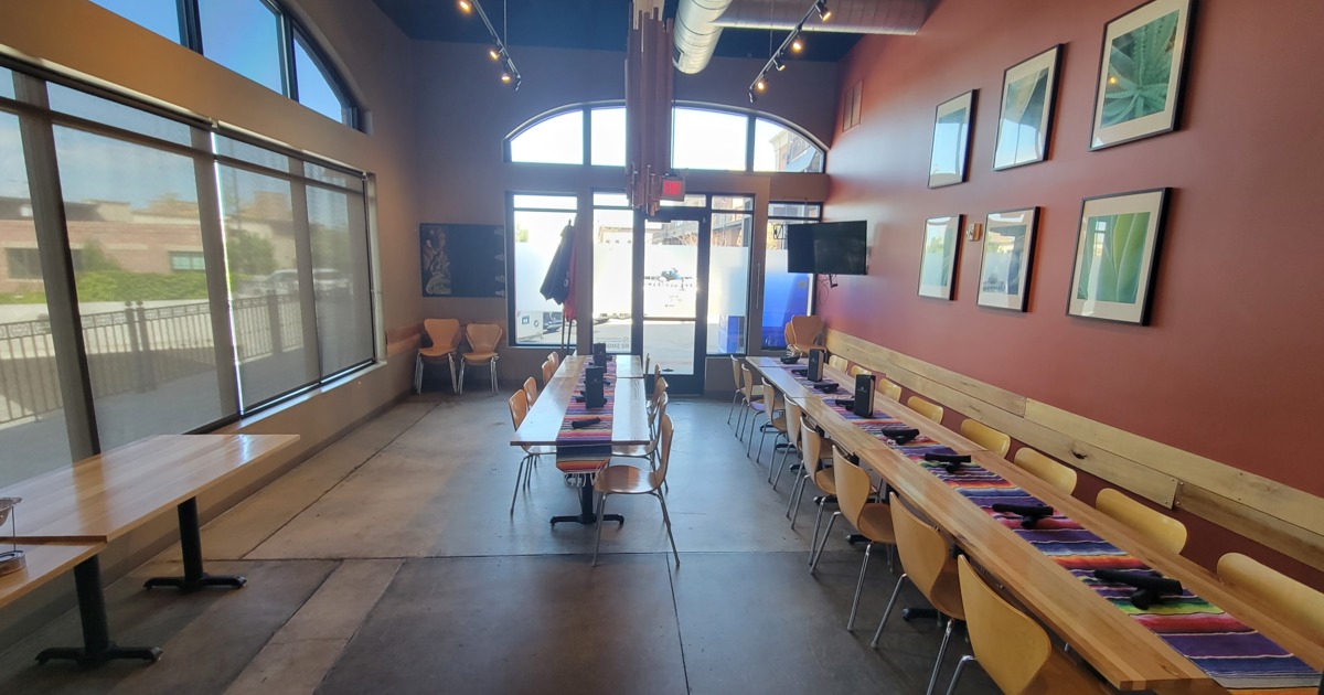 Exterior seating area