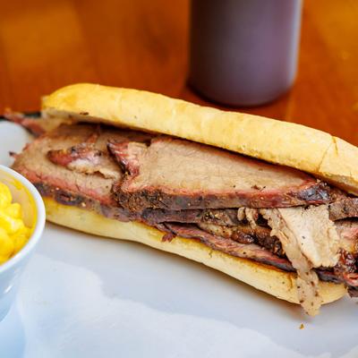 Ol' Ironsides Style Brisket Sandwich.