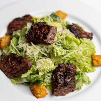 Steak Caesar salad.
