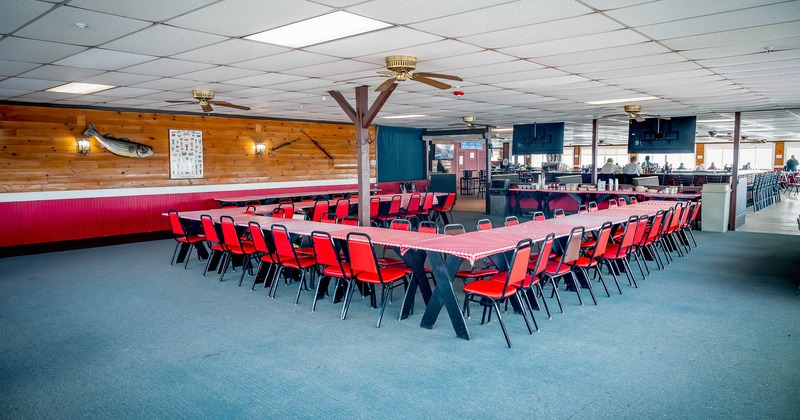 Interior, separate dining area