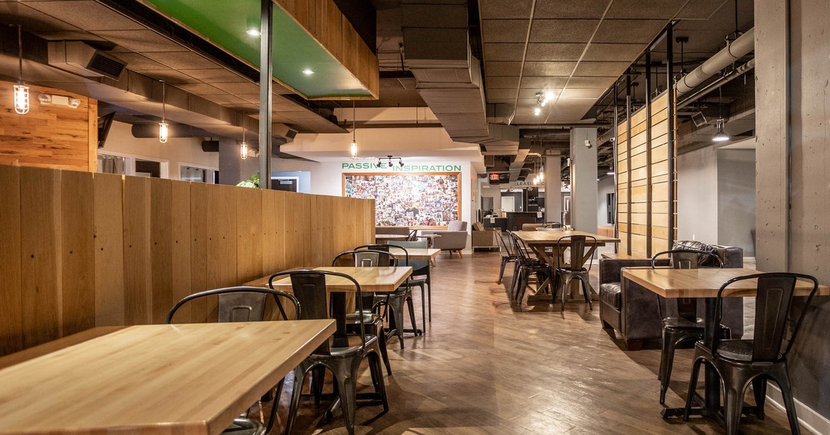 Chairs and tables for two