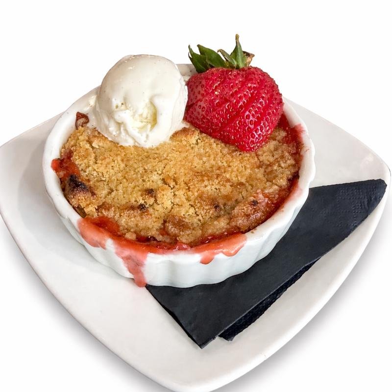 menu item 17 of 20, Strawberry Rhubarb Cobbler