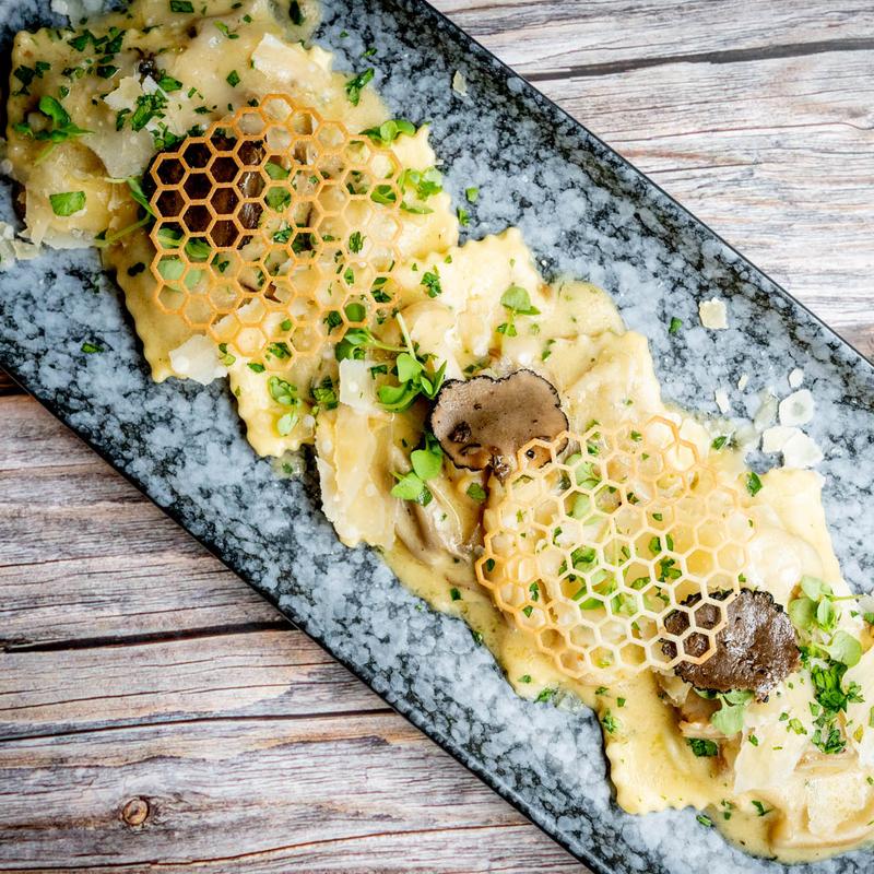 menu item 13 of 26, Porcini Pillows (V)