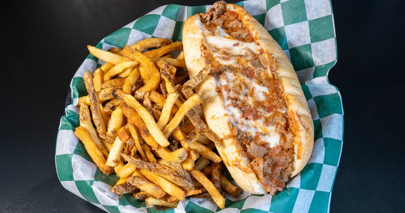 Cheesesteak Philly with French fries