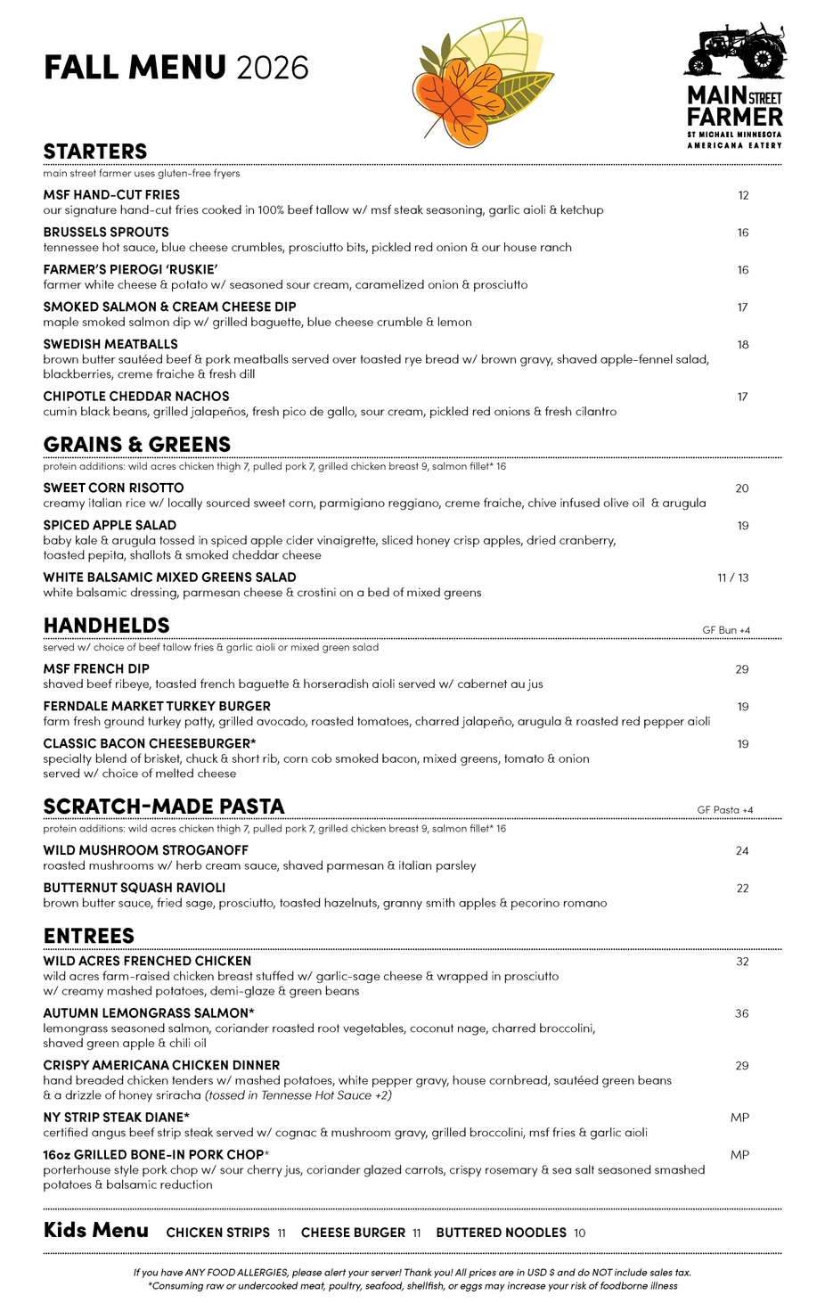New Fall Menu! event photo