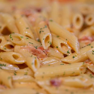 Pasta dish, closeup.