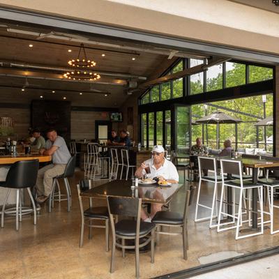 Guests at the restaurant.