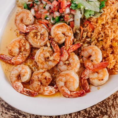 Camarones Al Mojo De Ajo.