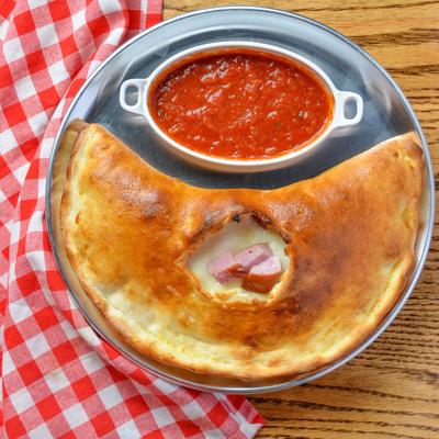 Calzone served with house marinara.