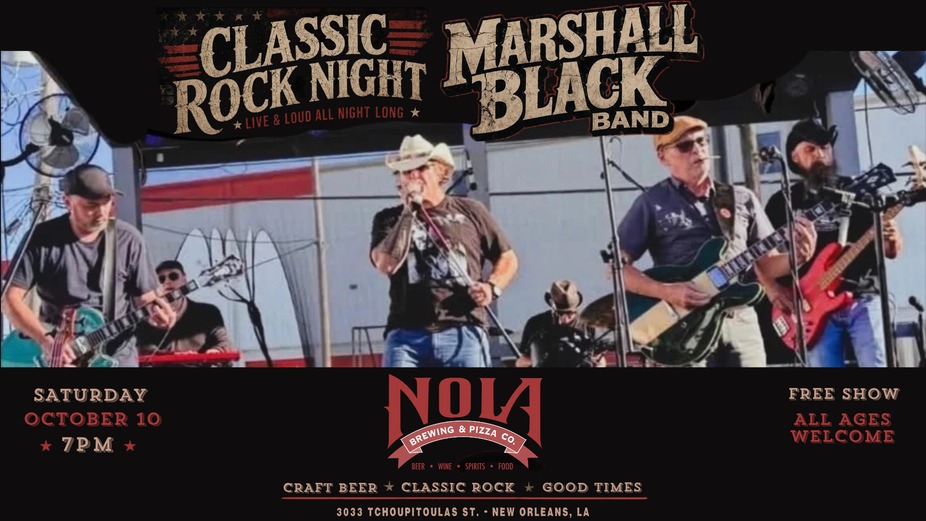 FREE LIVE MUSIC:  CLASSIC ROCK NIGHT with MARSHALL BLACK BAND event photo