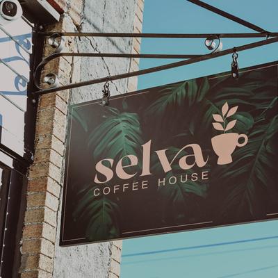 Selva Coffee House sign.