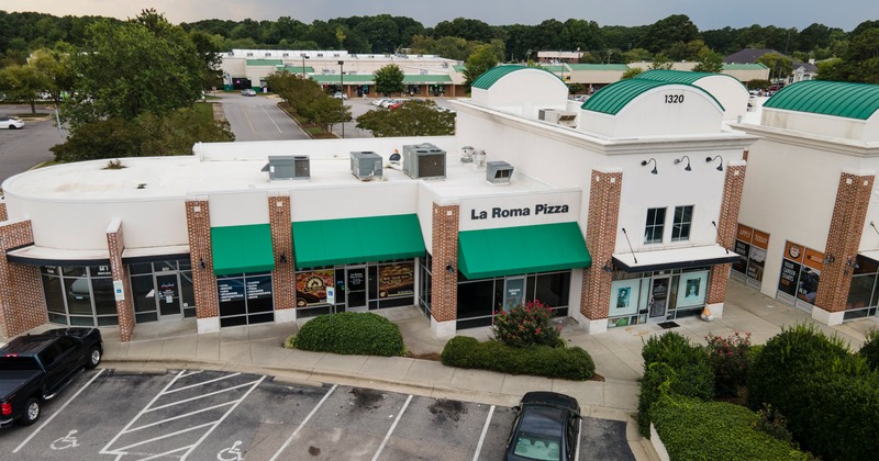 Restaurant, aerial view