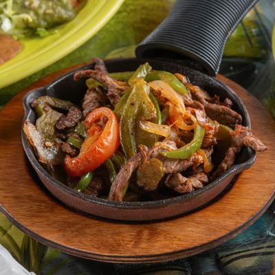 Served fajitas.