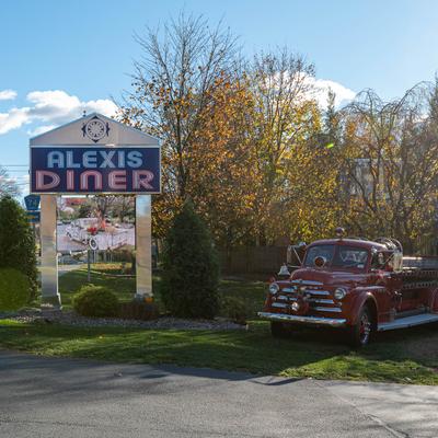 Exterior, restaurant signage.