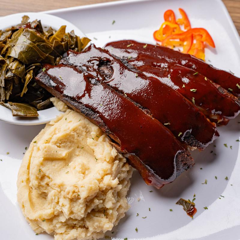 menu item 5 of 8, Pork Rib Ends Dinner