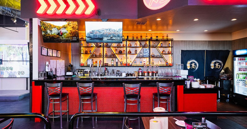 Interior, bar counter area