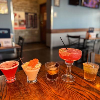 Various drinks.