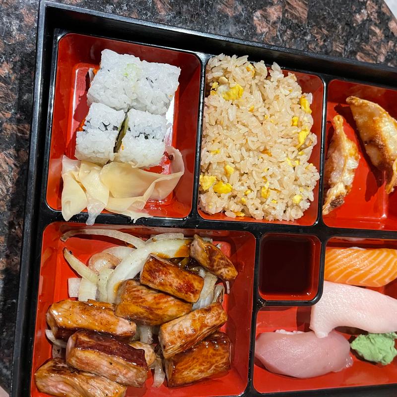 Beef Teriyaki & Sushi Bento Box photo