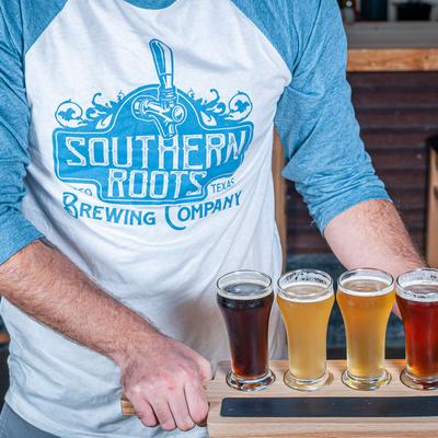 Staff member serving drinks