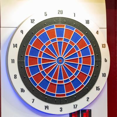 The dartboard target.